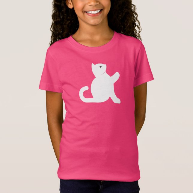 T-Shirt Cat dit bonjour (Devant)
