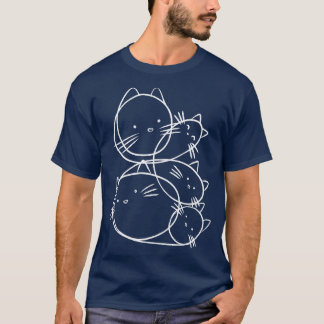 T-shirt Cat Doodles Lines par Tobe Fonseca