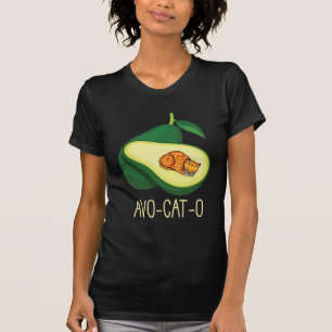 T-shirt Cat Dormant Avocado Cute Animal Pun