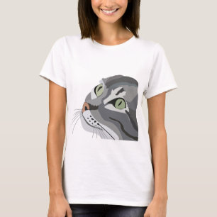 T-shirt Cat Feline Yeux mignons animal