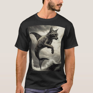 T-shirt Cat Fish Mythical Créature