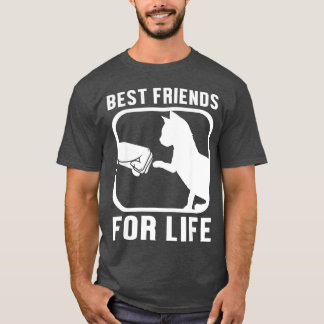 T-shirt Cat Friends For Life ami