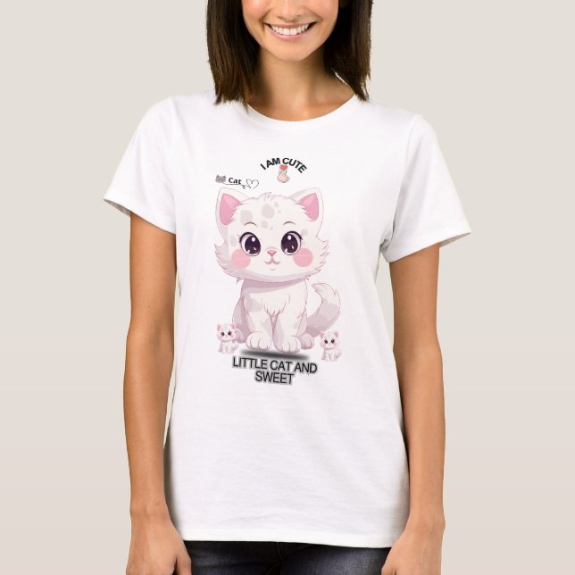 T-shirt CAT Fun and Cute (Devant)