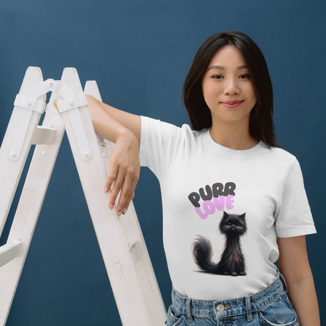 T-shirt Cat Fun Pun Purr Love Citation (Créateur téléchargé)