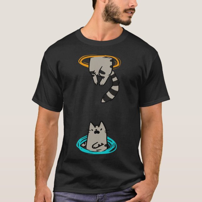 T-shirt Cat Funny jeu vidéo animal (Devant)
