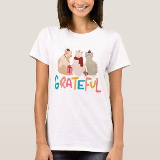 T-shirt Cat Grateful
