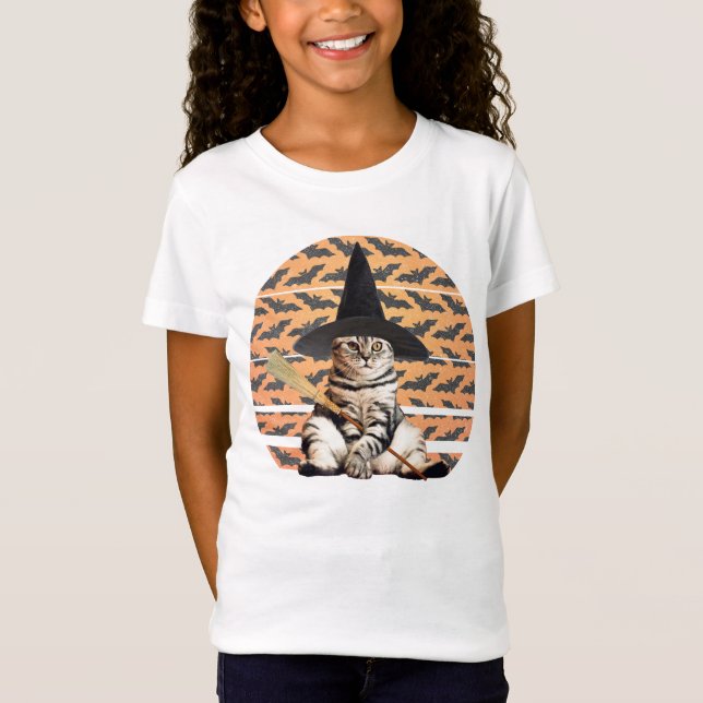 T-Shirt Cat Halloween (Devant)