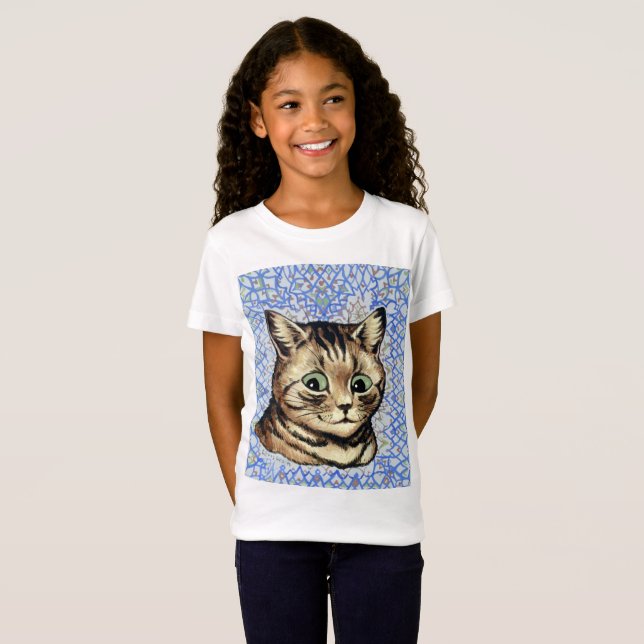 T-Shirt Cat head drawing by Louis Wain  (Devant entier)