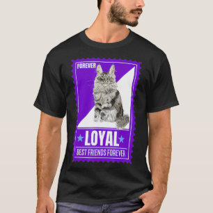 T-shirt Cat Humor Maine Coon Cat Quote Forever Stamps Coll