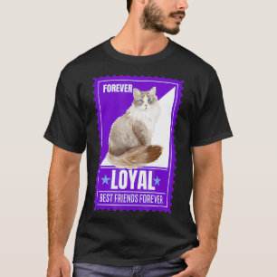 T-shirt Cat Humour Sibérie Cat Cat Devis Forever Stamps Co