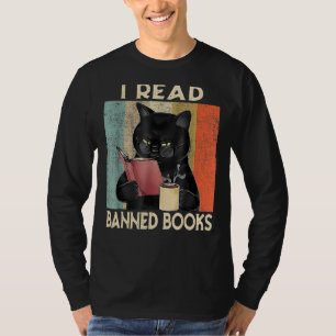 T-shirt Cat I Lire Livres Interdits Bookworts Lecture Livr