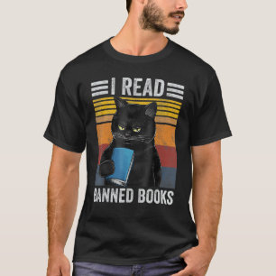 T-shirt Cat I Lire Livres Interdits Vers De Livres Lecture