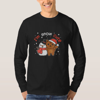 T-shirt Cat I M Snow Cute Snowman Snow Pun