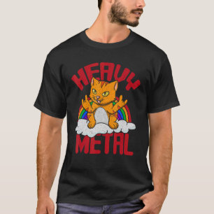 T-shirt Cat Instrumentalist Rock Music Musicien