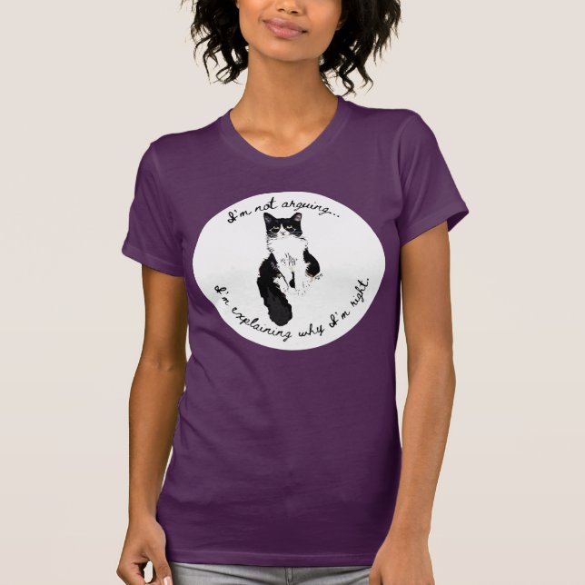 T-shirt Cat Je ne prétends pas que j’explique pourquoi j’a (Devant)