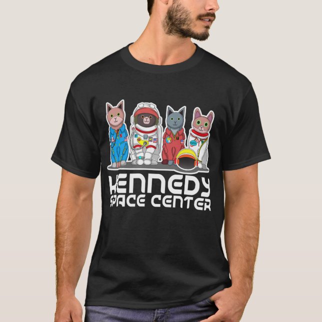 T-shirt Cat Kennedy Space Center Shirt (Devant)
