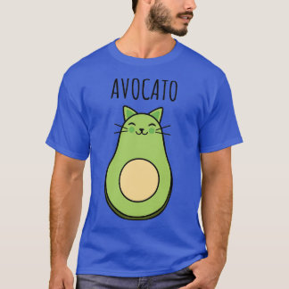 T-shirt Cat Kitty Kitten Avocado Avocato jeu de mots