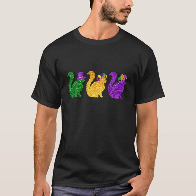 T-shirt Cat Kitty Kitten Mardi Gras Festival Costume (Devant)