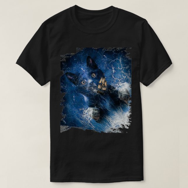 T-shirt Cat Kraken Krakitten (Design devant)