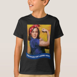 T-shirt Cat Ladies Vote Kamala 2024 Rosie Le Riveter