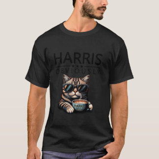 T-shirt Cat Lady Harris Évidemment Pour Président 2024 T S