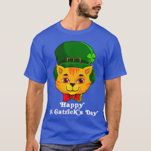 T-shirt Cat Leprechaun Joyeux Patricks de la Saint-Catrick