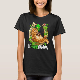 T-shirt Cat Leprechaun St Patrick S Day Lepurrchaun Shamro