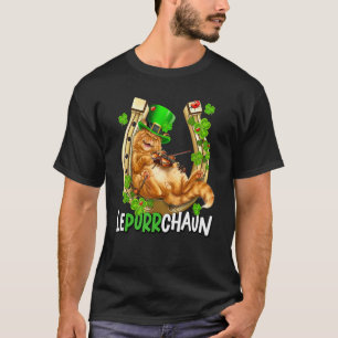 T-shirt Cat Leprechaun St Patrick S Day Lepurrchaun Shamro