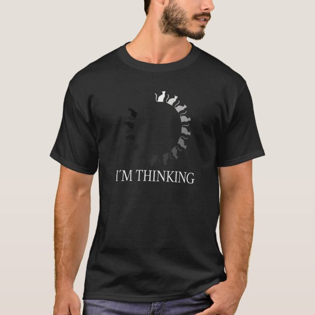 T-shirt Cat Loading Bar Cats Concentration Pensez À Ki (Devant)