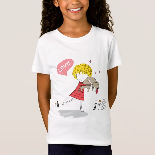 T-Shirt Cat Love Café (Devant)