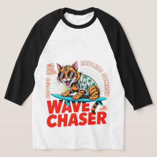 T-shirt Cat Lover Cool Vibes Ginger Surf Cat Summer Gift