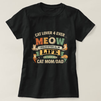 T-shirt Cat lover funny graphicT-Shirt