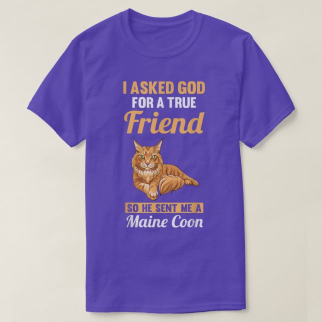 T-shirt Cat Maine Coon (Design devant)