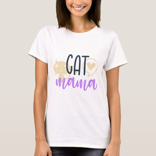 T-shirt Cat Mama (Devant)