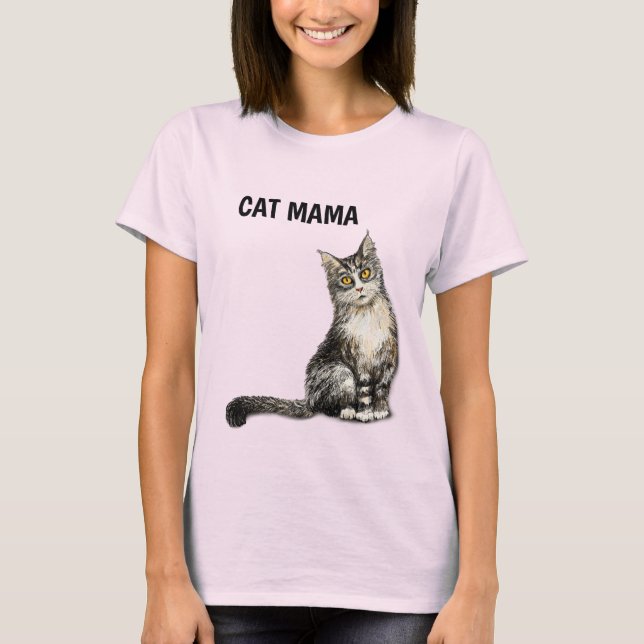 T-shirt CAT MAMA (Devant)