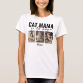 T-shirt Cat Mama | 3 Collage photo (Devant)
