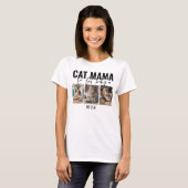 T-shirt Cat Mama | 3 Collage photo (Devant entier)