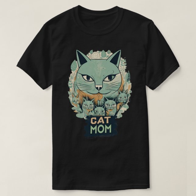 T-shirt Cat Maman 2 (Design devant)