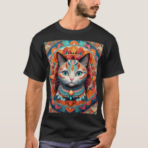T-shirt Cat Mandala