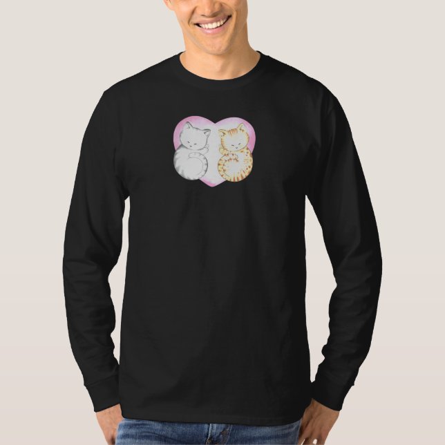 T-shirt Cat Mariage d'été Anniversaire Fiançailles Valenti (Devant)