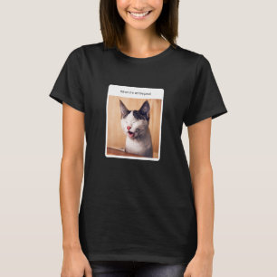 T-shirt Cat Meme Quand Je Suis À La Piscine Vacances