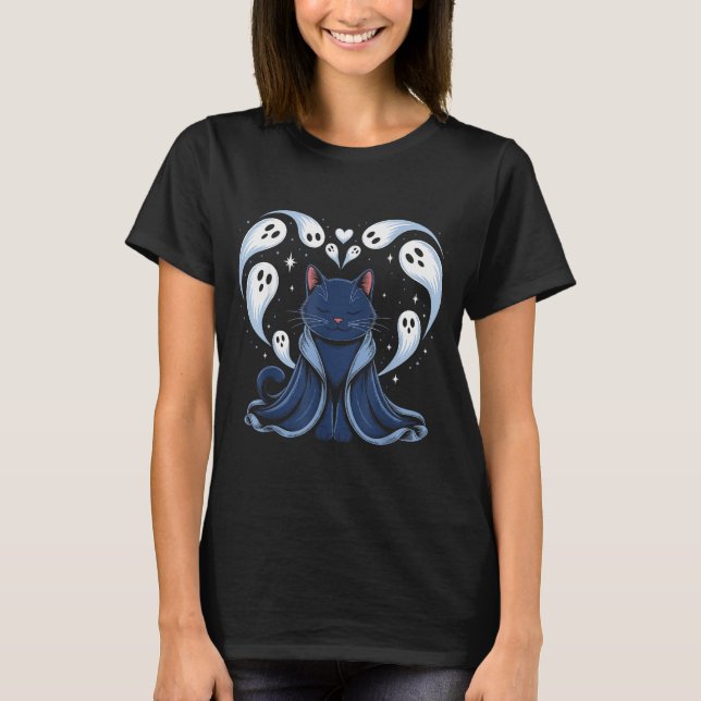 T-shirt Cat Meme Wizard Soky Fantasy Kitty  (Devant)