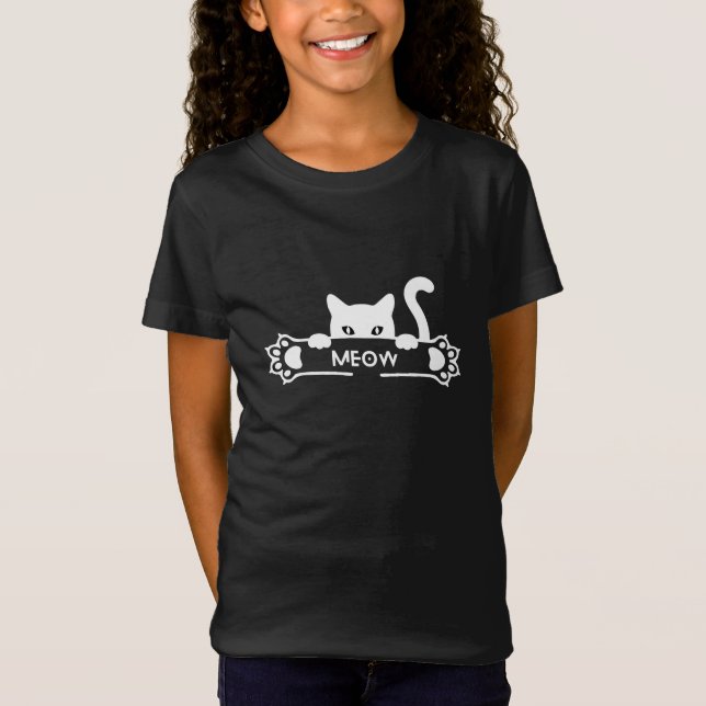 T-Shirt Cat Meow (Devant)