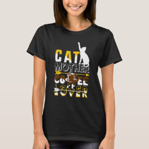 T-shirt Cat Mère Café Drôle Chat