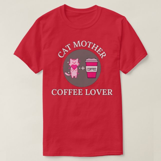 T-shirt Cat Mère Lover café 113 (Design devant)