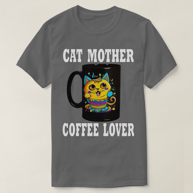 T-shirt Cat Mère Lover café 137 (Design devant)