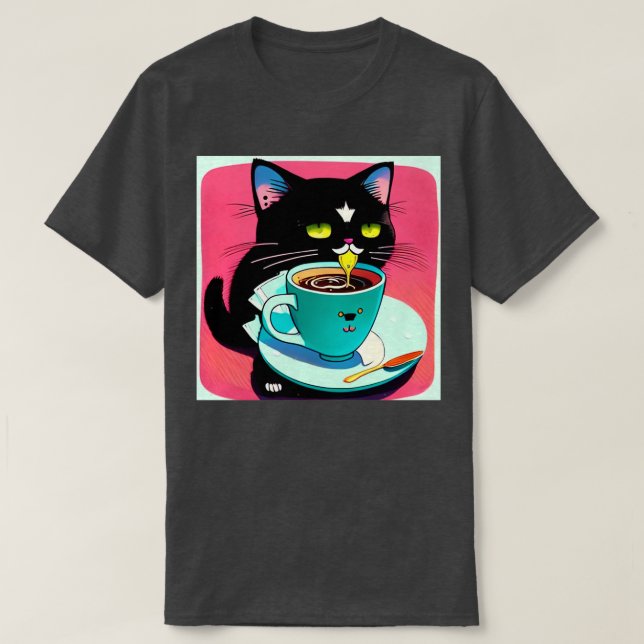 T-shirt Cat Mère Lover café 261 (Design devant)