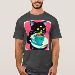 T-shirt Cat Mère Lover café 261