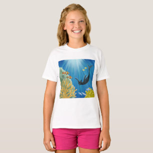 T-shirt Cat Mermaid