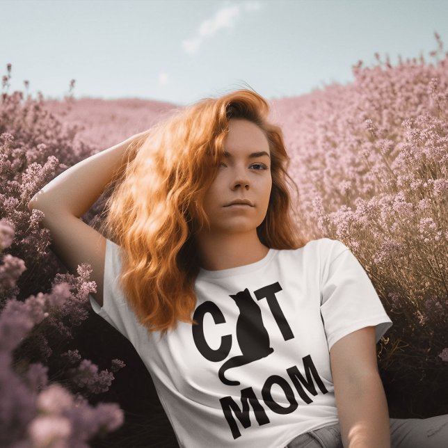 T-shirt CAT MOM (Créateur téléchargé)